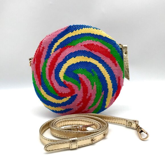 WKND WYFR Multicolor Fabric Swirl Crossbody - Picture 2 of 10